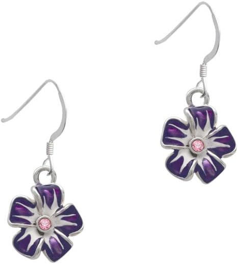 African Violet French Earrings